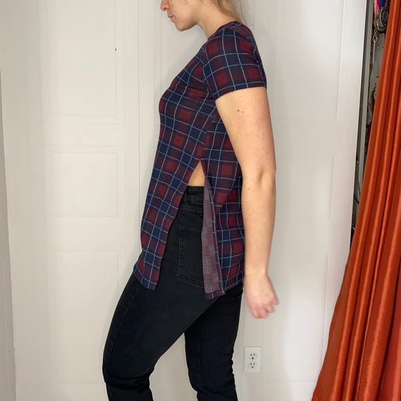 Plaid Tee - Picture 2 of 3